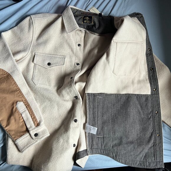 Todd Snyder x L.L. Bean Wool Shirt Jacket in Sailcloth - Picture 6 of 7